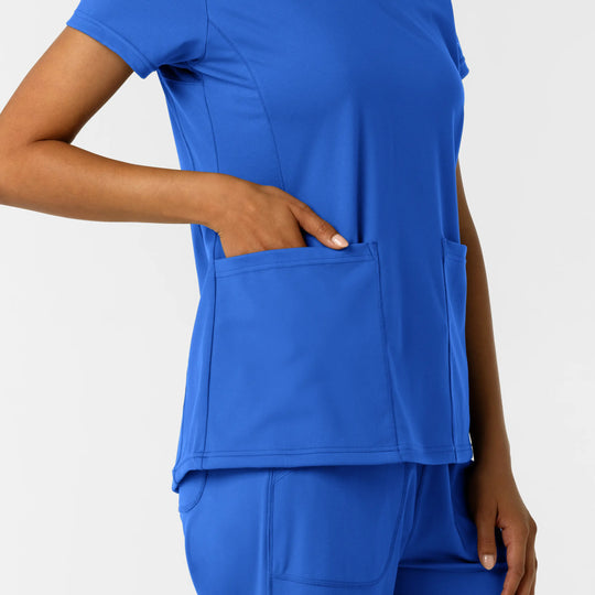 Wink Scrubs Women's 2-Pocket Scrub Top Royal Blue | scrub-supply.com