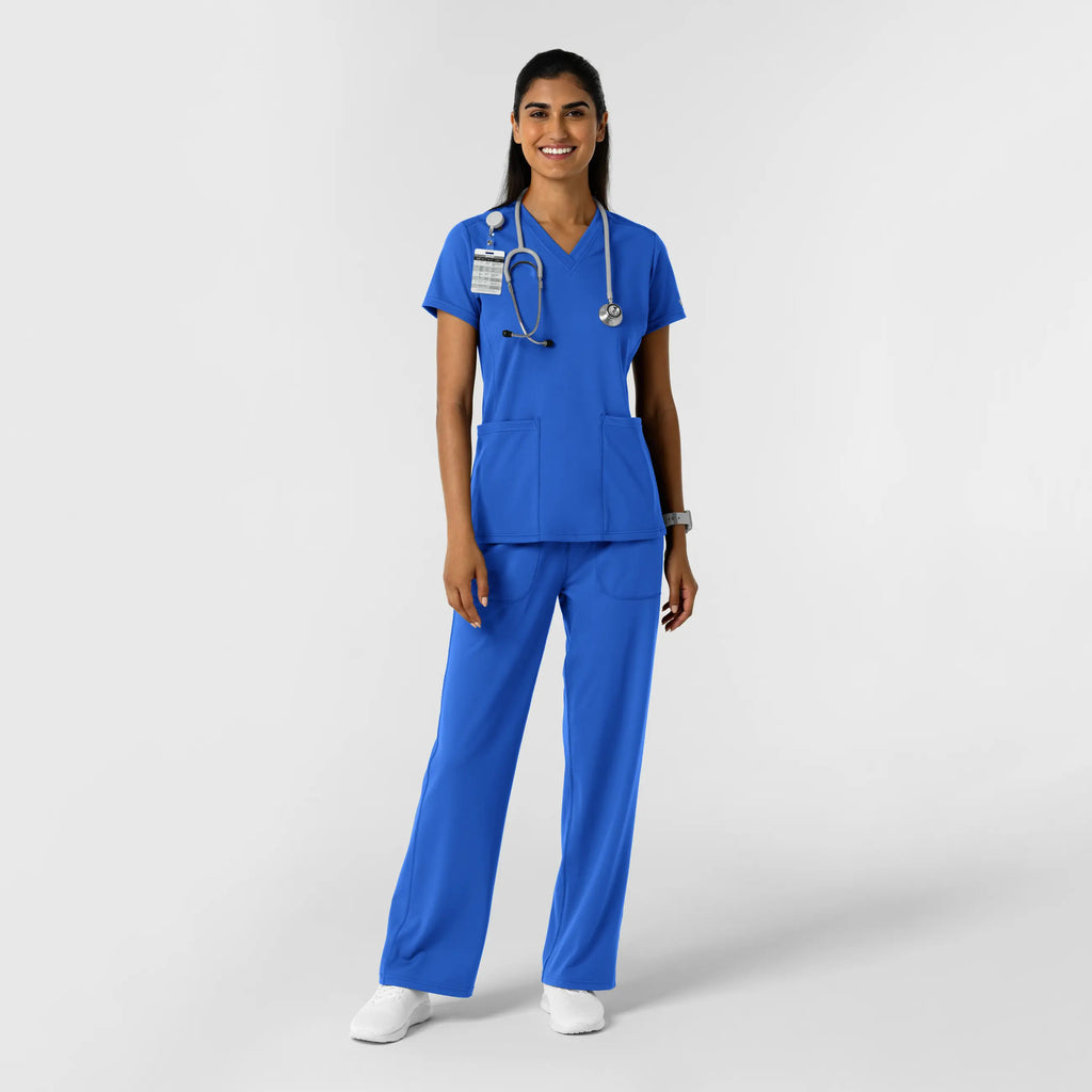 Wink Scrubs Women's 2-Pocket Scrub Top Royal Blue | scrub-supply.com