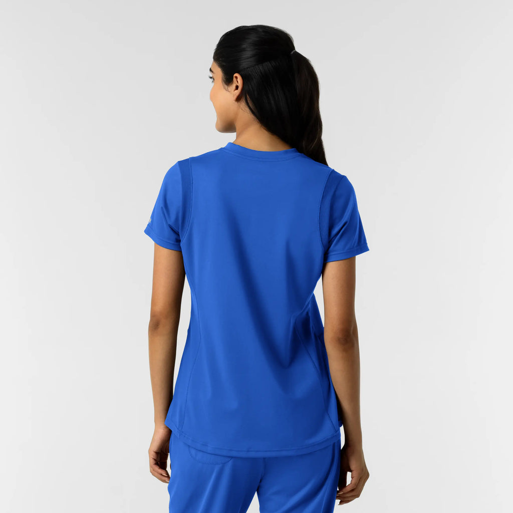 Wink Scrubs Women's 2-Pocket Scrub Top Royal Blue | scrub-supply.com