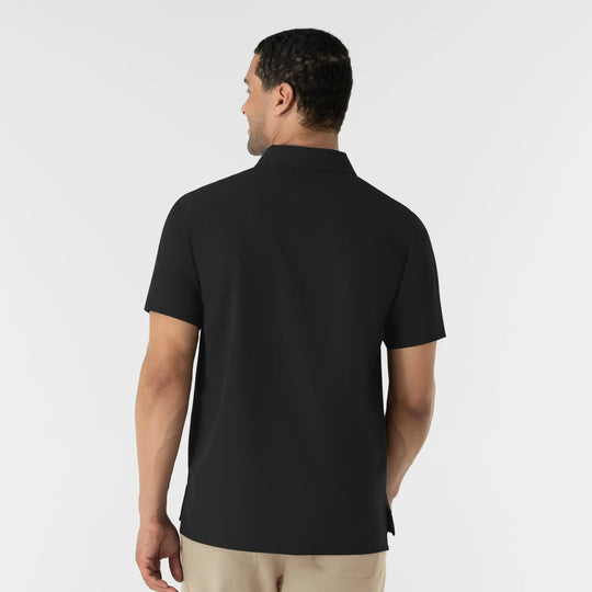 Wink Scrubs Men's Polo Black | scrub-supply.com