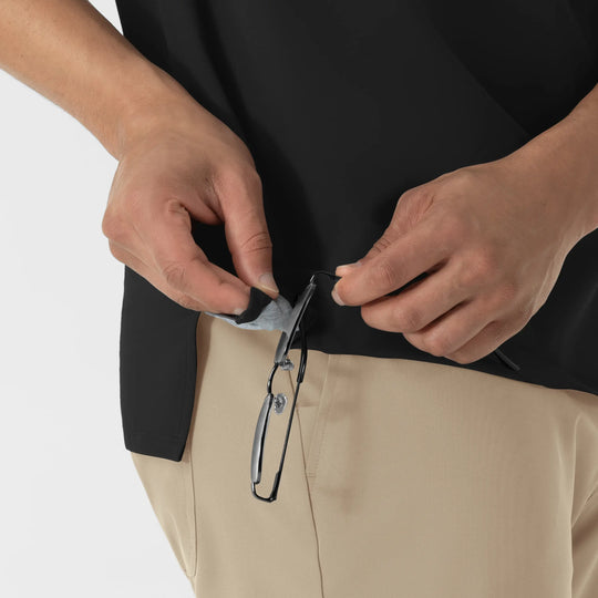 Wink Scrubs Men's Polo Black | scrub-supply.com