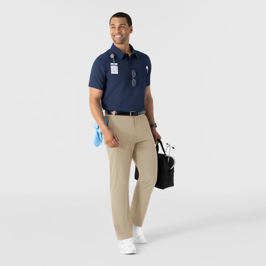 Wink Scrubs Men's Polo Navy | scrub-supply.com