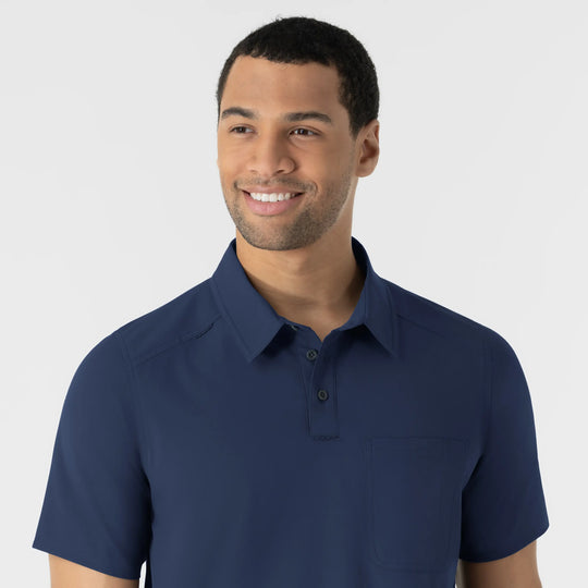 Wink Scrubs Men's Polo Navy | scrub-supply.com