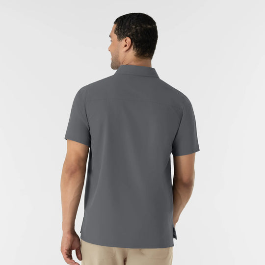 Wink Scrubs Men's Polo Pewter | scrub-supply.com