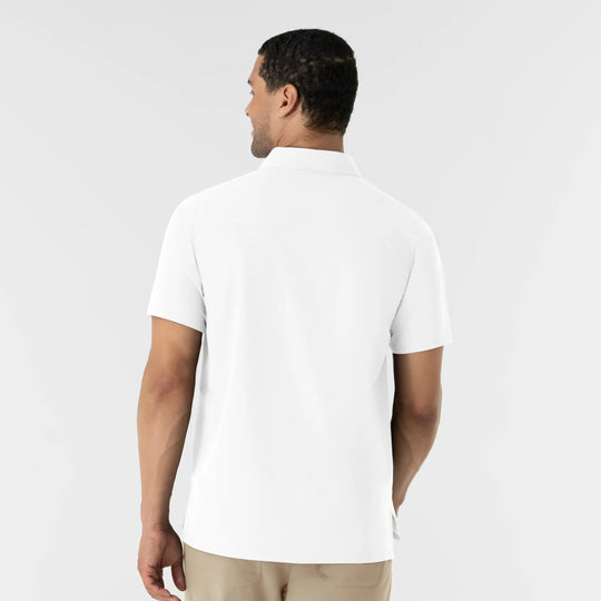 Wink Scrubs Men's Polo White | scrub-supply.com
