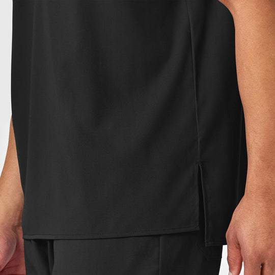 Wink Scrubs Men's PRO V-Neck Scrub Top Black | scrub-supply.com