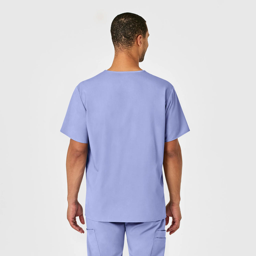 Wink Scrubs Men's PRO V-Neck Scrub Top Ceil Blue | scrub-supply.com