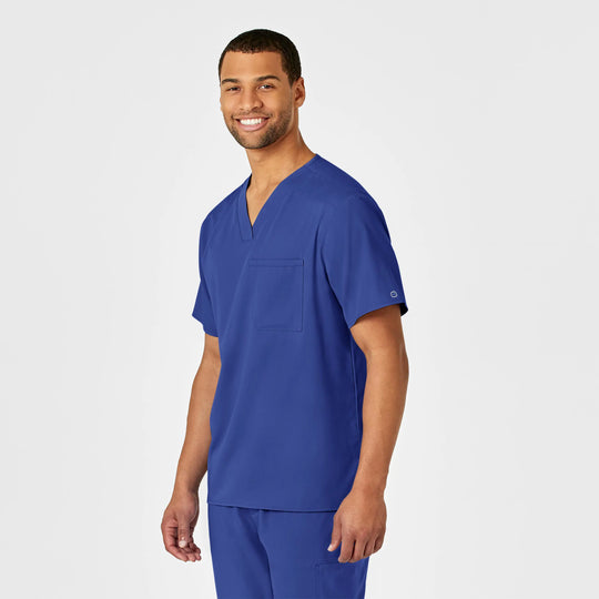 Wink Scrubs Men's PRO V-Neck Scrub Top Galaxy Blue | scrub-supply.com