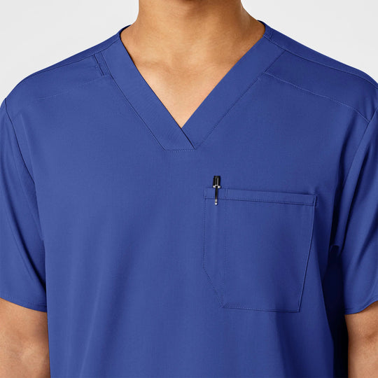 Wink Scrubs Men's PRO V-Neck Scrub Top Galaxy Blue | scrub-supply.com