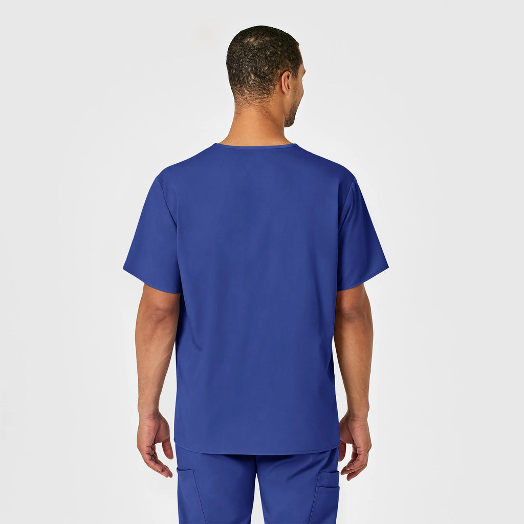 Wink Scrubs Men's PRO V-Neck Scrub Top Galaxy Blue | scrub-supply.com