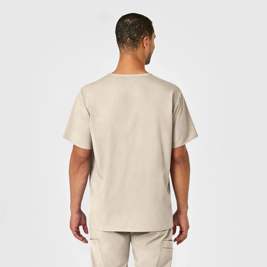 Wink Scrubs Men's PRO V-Neck Scrub Top Khaki | scrub-supply.com