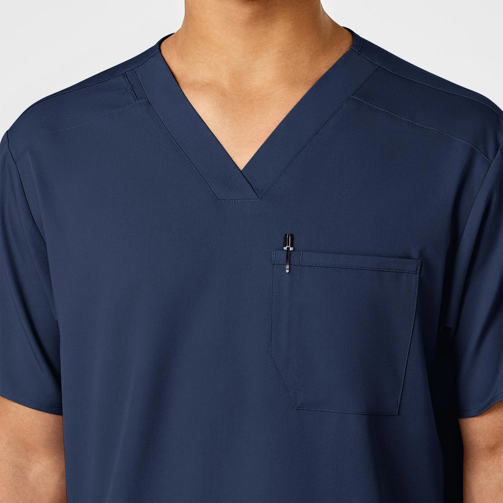 Wink Scrubs Men's PRO V-Neck Scrub Top Navy | scrub-supply.com