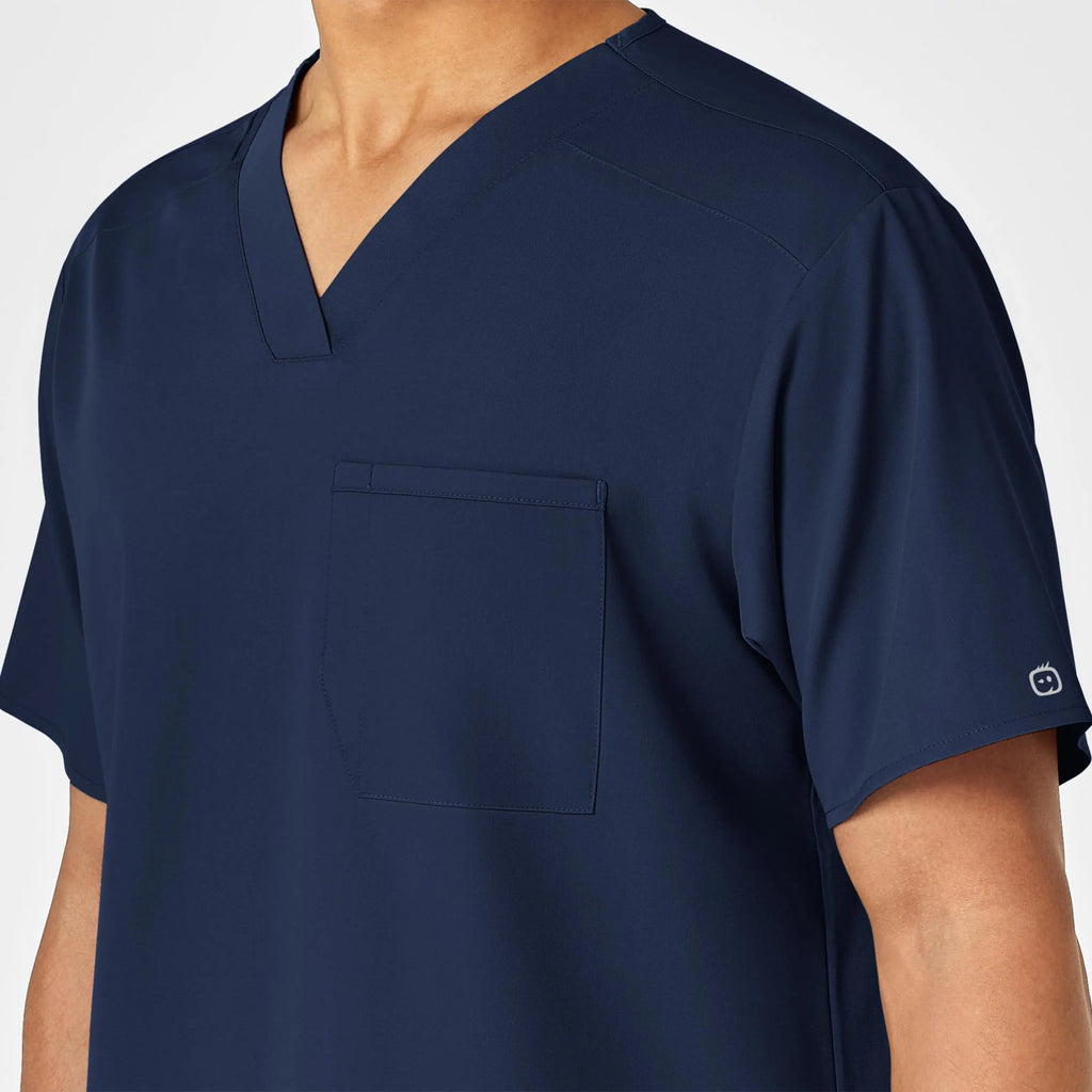 Wink Scrubs Men's PRO V-Neck Scrub Top Navy | scrub-supply.com