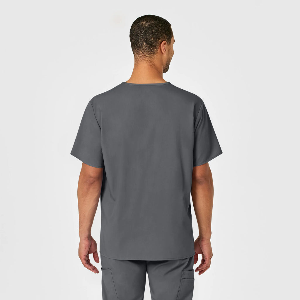 Wink Scrubs Men's PRO V-Neck Scrub Top Pewter | scrub-supply.com