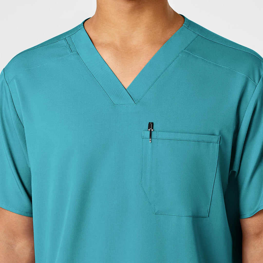 Wink Scrubs Men's PRO V-Neck Scrub Top Teal | scrub-supply.com