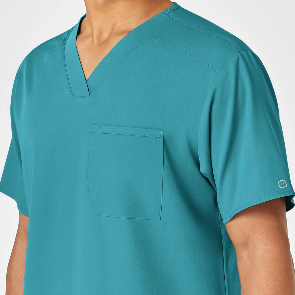 Wink Scrubs Men's PRO V-Neck Scrub Top Teal | scrub-supply.com