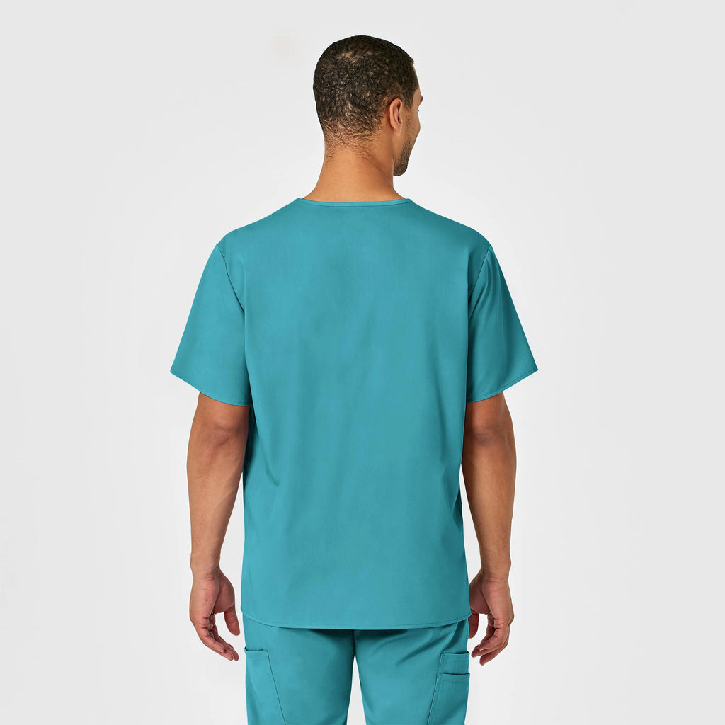 Wink Scrubs Men's PRO V-Neck Scrub Top Teal | scrub-supply.com