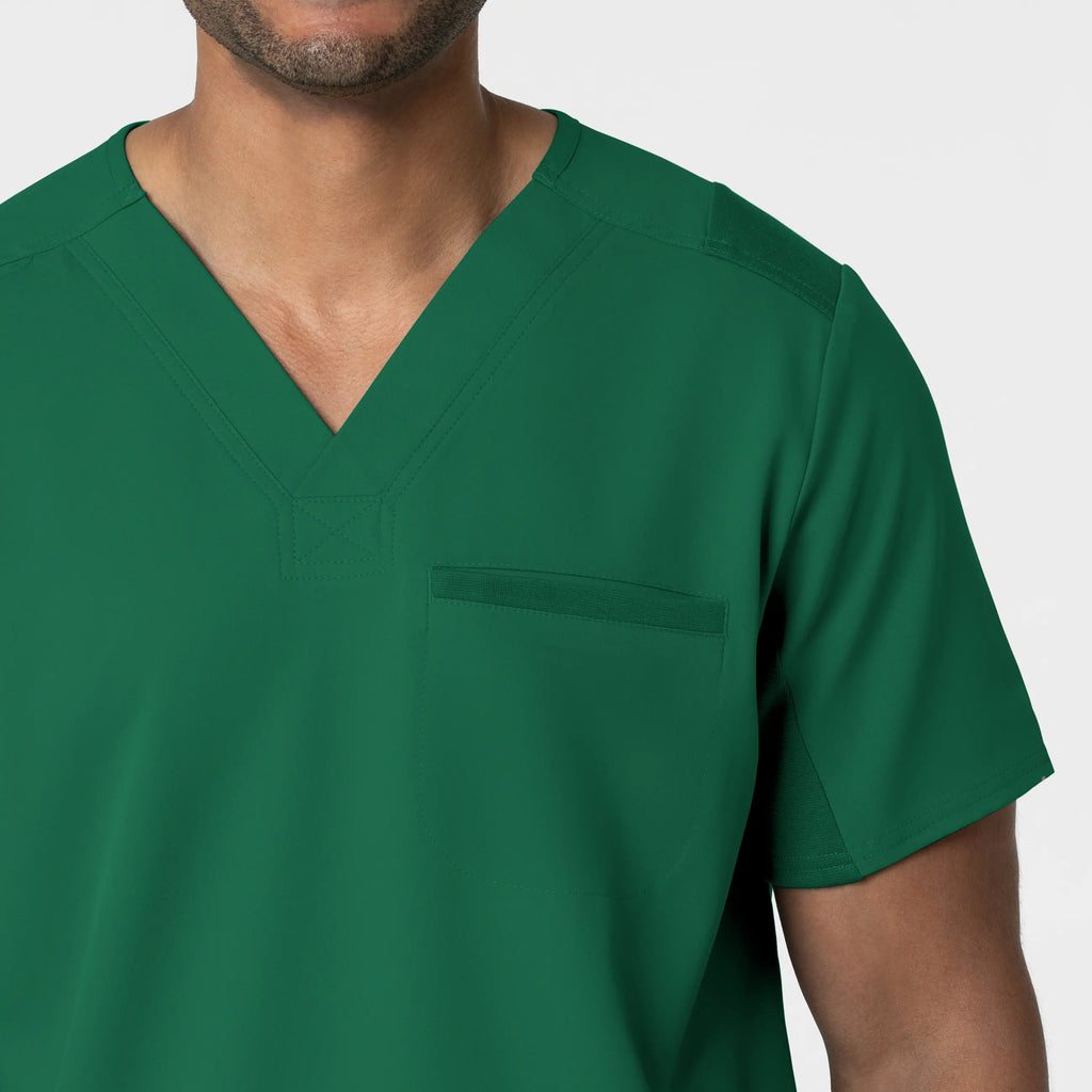 Wink Scrubs Men's Utility V-Neck Scrub Top Hunter | scrub-supply.com