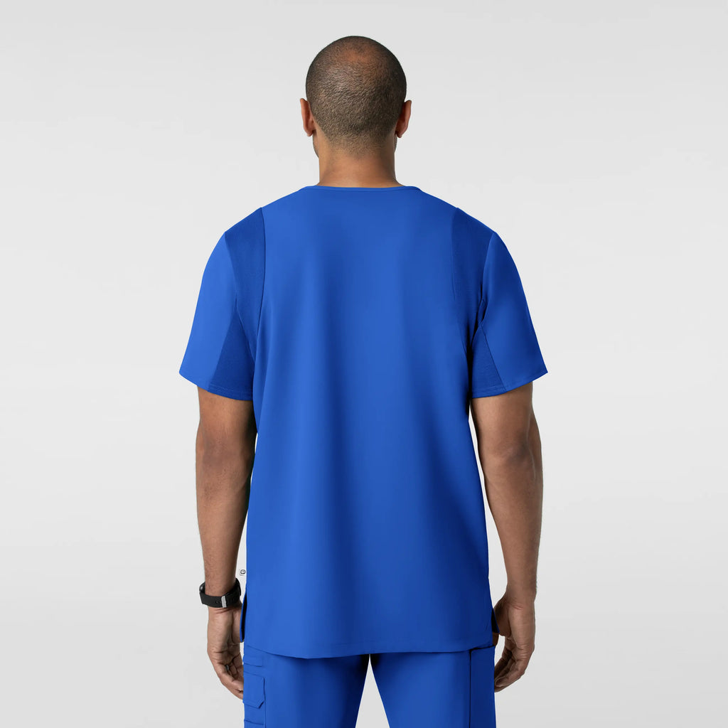 Wink Scrubs Men's Utility V-Neck Scrub Top Royal Blue | scrub-supply.com