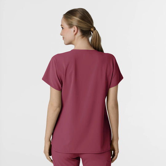 Wink Scrubs Women's RENEW Dolman Scrub Top Carnation | scrub-supply.com