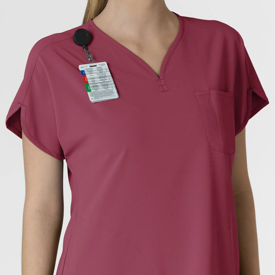 Wink Scrubs Women's RENEW Dolman Scrub Top Carnation | scrub-supply.com
