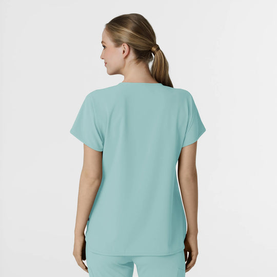Wink Scrubs Women's RENEW Dolman Scrub Top Coastal Blue | scrub-supply.com