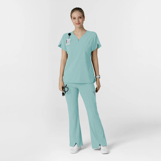 Wink Scrubs Women's RENEW Dolman Scrub Top Coastal Blue | scrub-supply.com