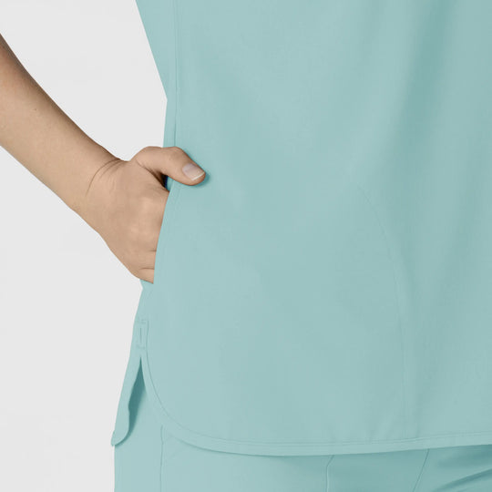 Wink Scrubs Women's RENEW Dolman Scrub Top Coastal Blue | scrub-supply.com