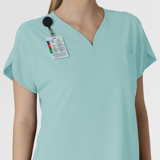 Wink Scrubs Women's RENEW Dolman Scrub Top Coastal Blue | scrub-supply.com