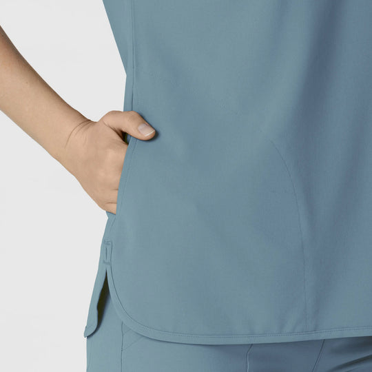 Wink Scrubs Women's RENEW Dolman Scrub Top Elemental Blue | scrub-supply.com