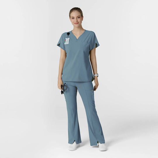 Wink Scrubs Women's RENEW Dolman Scrub Top Elemental Blue | scrub-supply.com