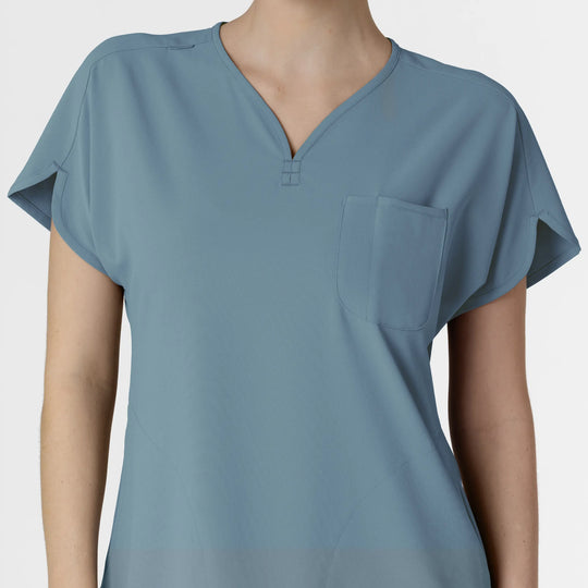 Wink Scrubs Women's RENEW Dolman Scrub Top Elemental Blue | scrub-supply.com
