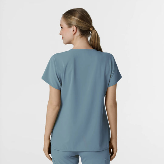 Wink Scrubs Women's RENEW Dolman Scrub Top Elemental Blue | scrub-supply.com