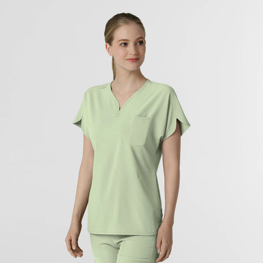 Wink Scrubs Women's RENEW Dolman Scrub Top Fresh Mint | scrub-supply.com