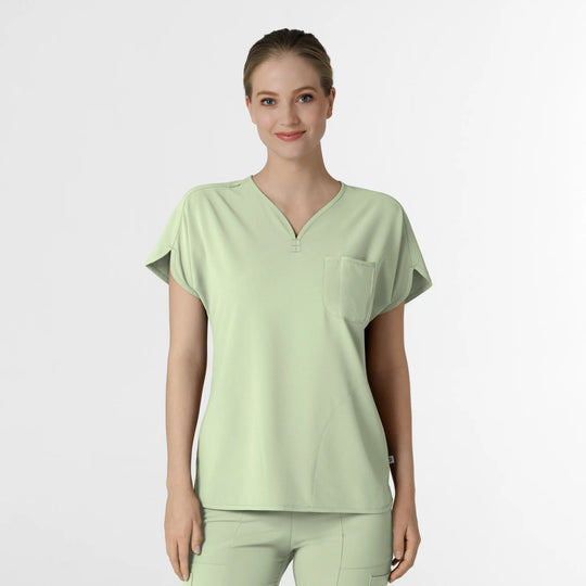 Wink Scrubs Women's RENEW Dolman Scrub Top Fresh Mint | scrub-supply.com