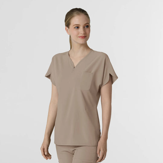 Wink Scrubs Women's RENEW Dolman Scrub Top Haze | scrub-supply.com