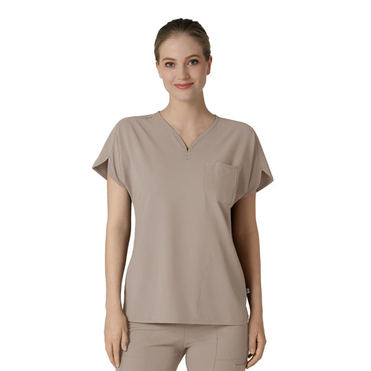 Wink Scrubs Women's RENEW Dolman Scrub Top Haze | scrub-supply.com