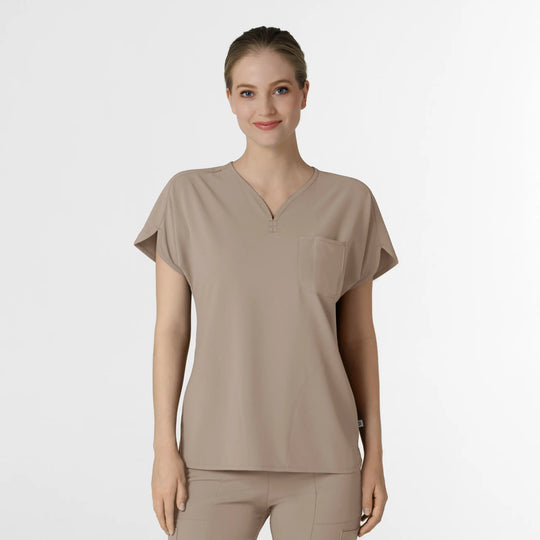 Wink Scrubs Women's RENEW Dolman Scrub Top Haze | scrub-supply.com