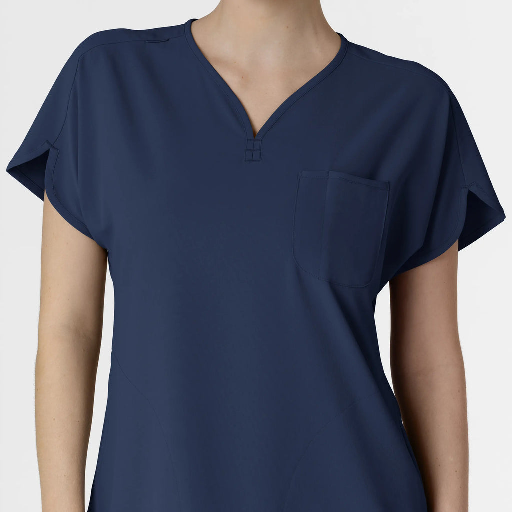 Wink Scrubs Women's RENEW Dolman Scrub Top Navy | scrub-supply.com