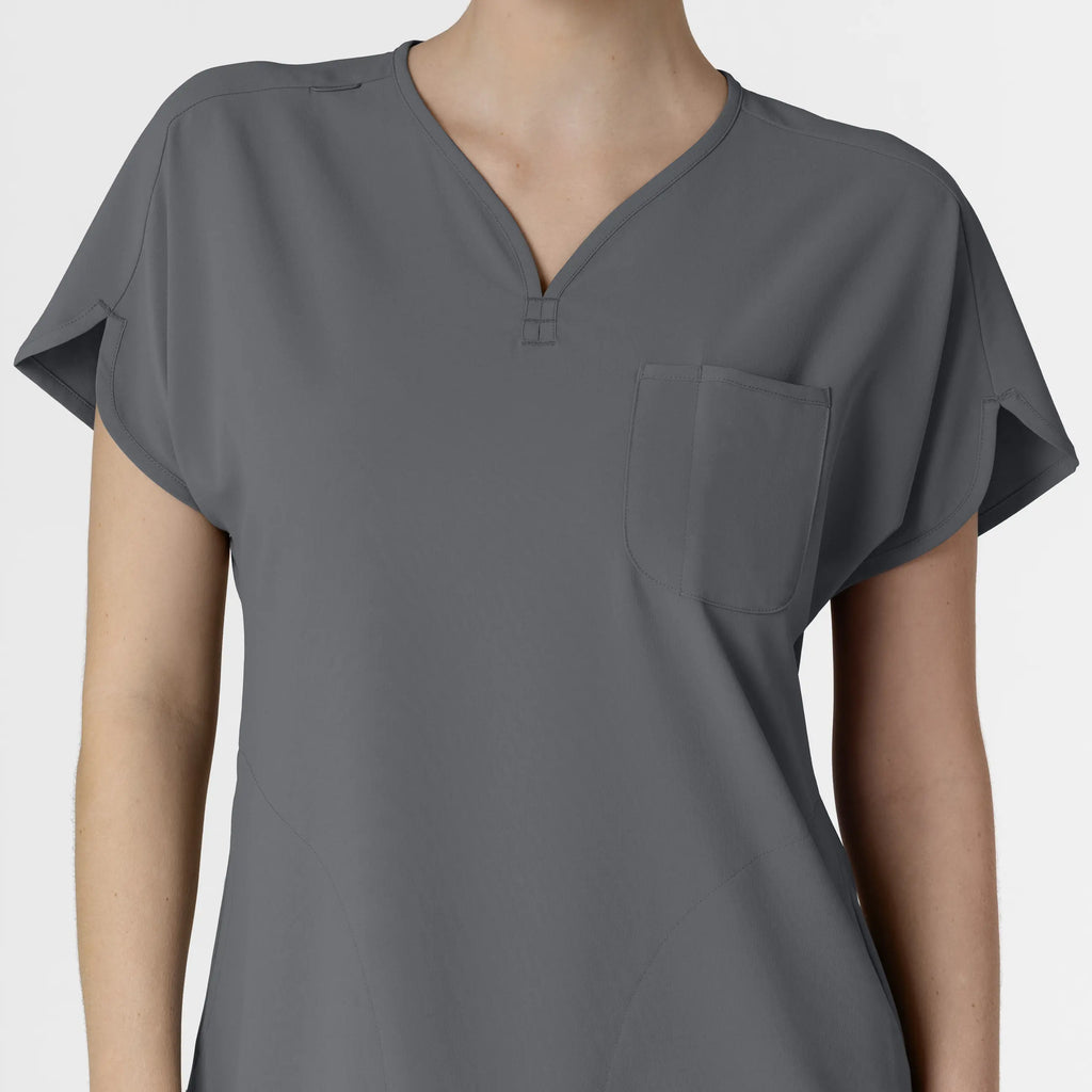 Wink Scrubs Women's RENEW Dolman Scrub Top Pewter | scrub-supply.com