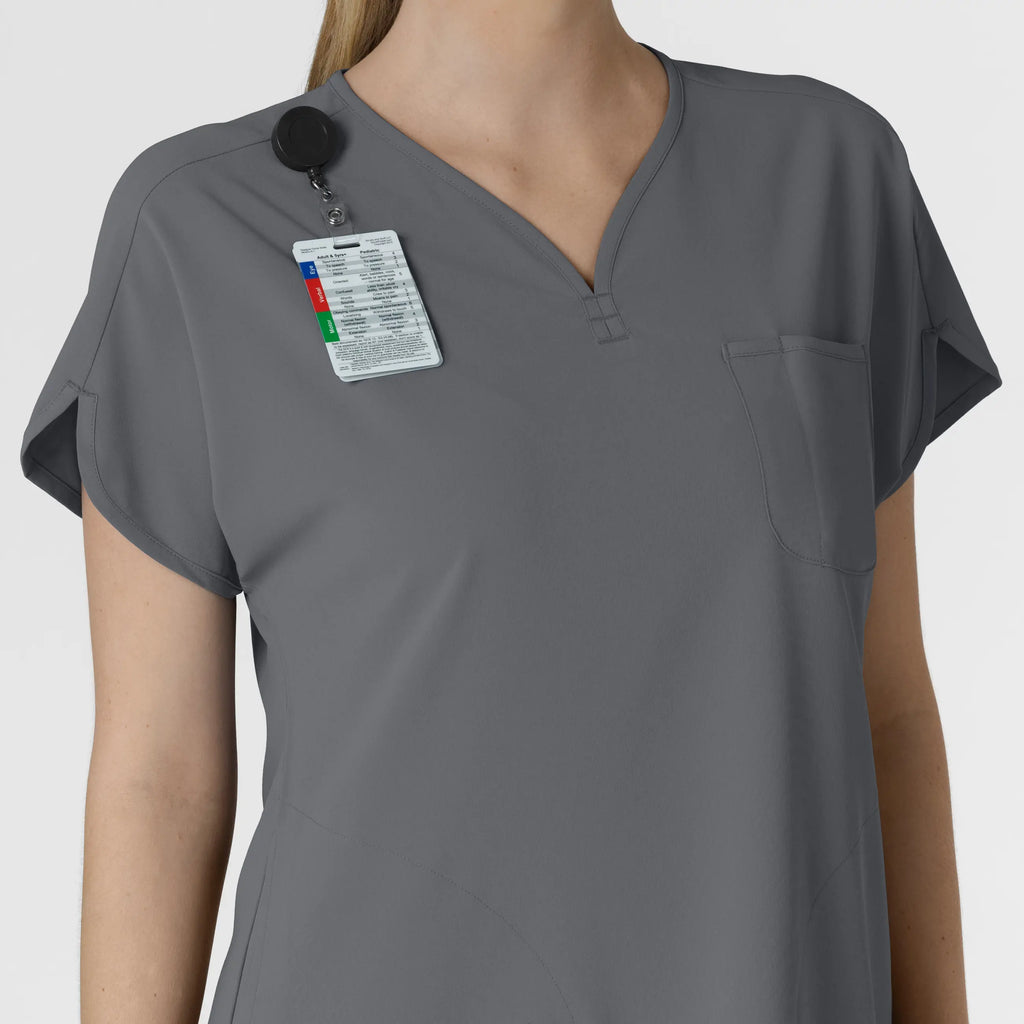 Wink Scrubs Women's RENEW Dolman Scrub Top Pewter | scrub-supply.com