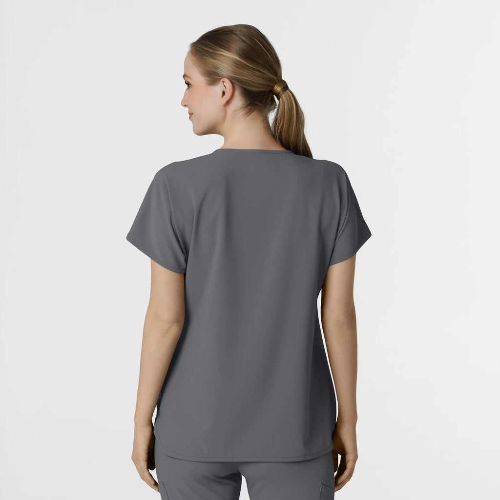 Wink Scrubs Women's RENEW Dolman Scrub Top Pewter | scrub-supply.com