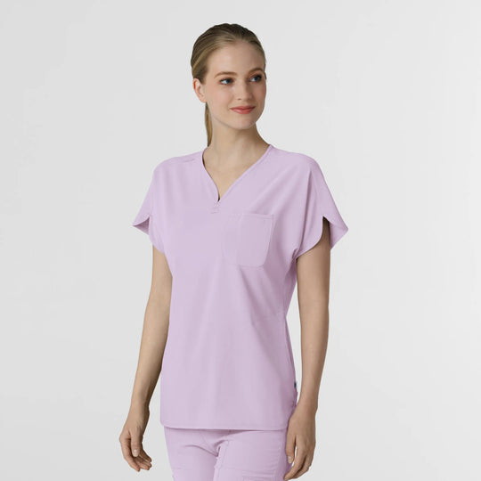 Wink Scrubs Women's RENEW Dolman Scrub Top Pastel Lilac | scrub-supply.com