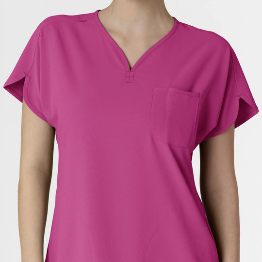 Wink Scrubs Women's RENEW Dolman Scrub Top Raspberry | scrub-supply.com