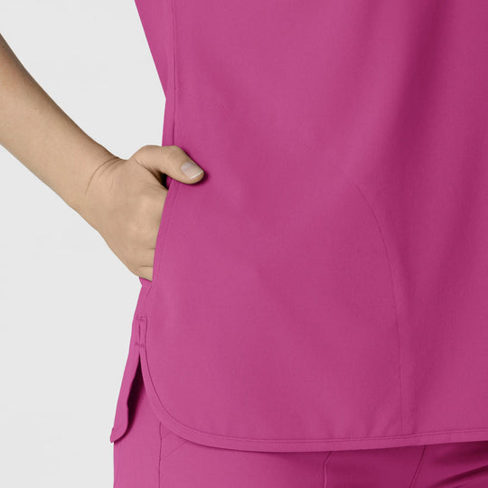 Wink Scrubs Women's RENEW Dolman Scrub Top Raspberry | scrub-supply.com
