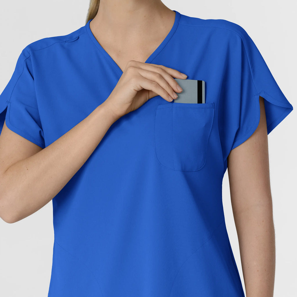 Wink Scrubs Women's RENEW Dolman Scrub Top Royal Blue | scrub-supply.com