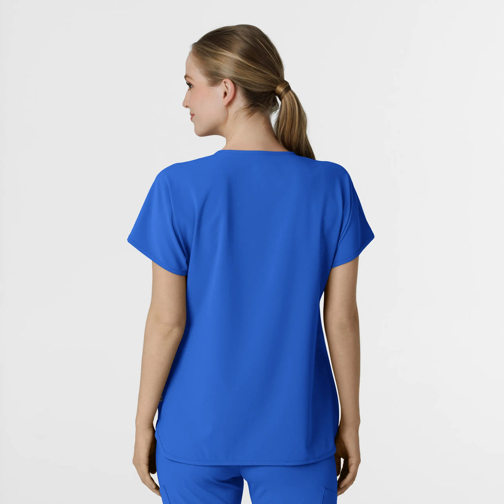 Wink Scrubs Women's RENEW Dolman Scrub Top Royal Blue | scrub-supply.com