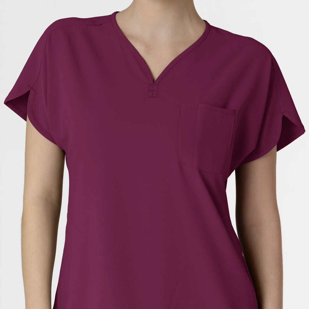 Wink Scrubs Women's RENEW Dolman Scrub Top Wine | scrub-supply.com