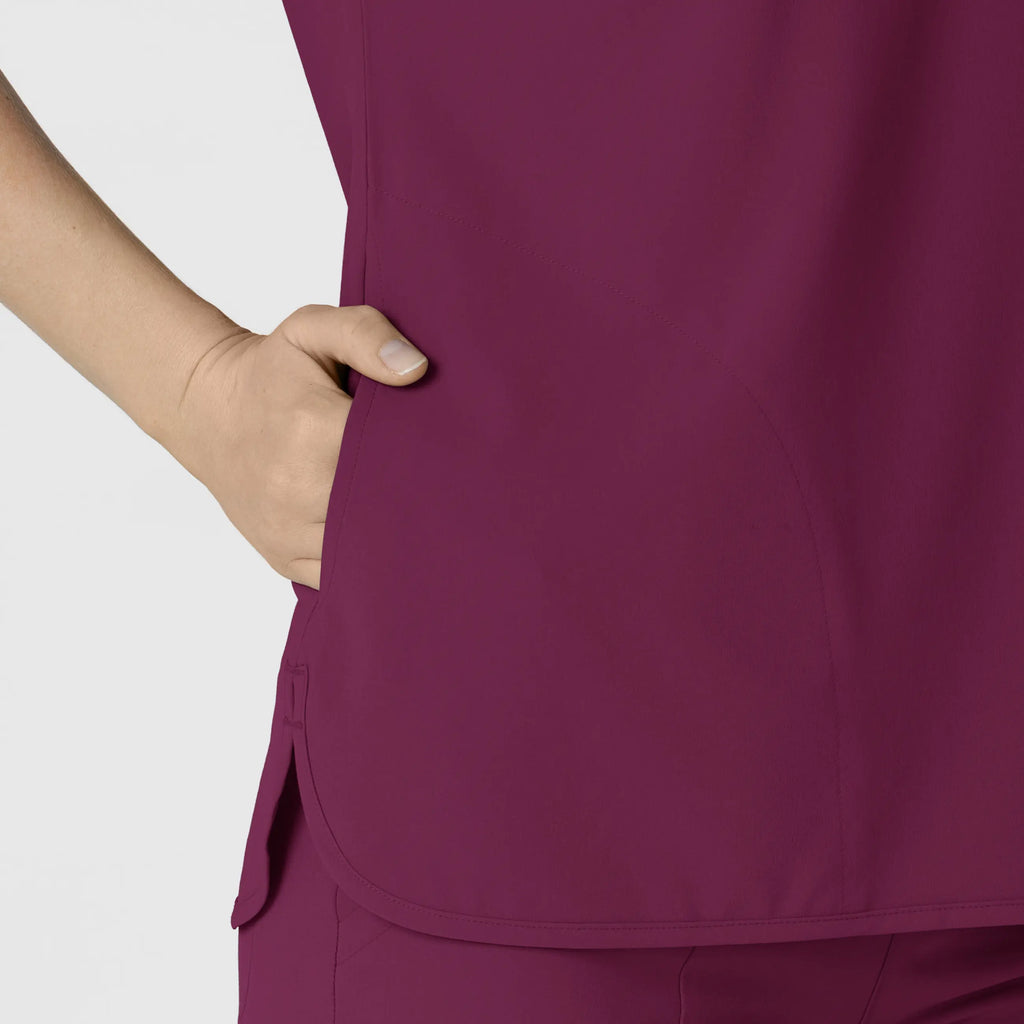 Wink Scrubs Women's RENEW Dolman Scrub Top Wine | scrub-supply.com