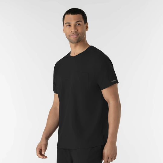 Wink Scrubs Men's Men’s Classic Tee Scrub Top Black | scrub-supply.com